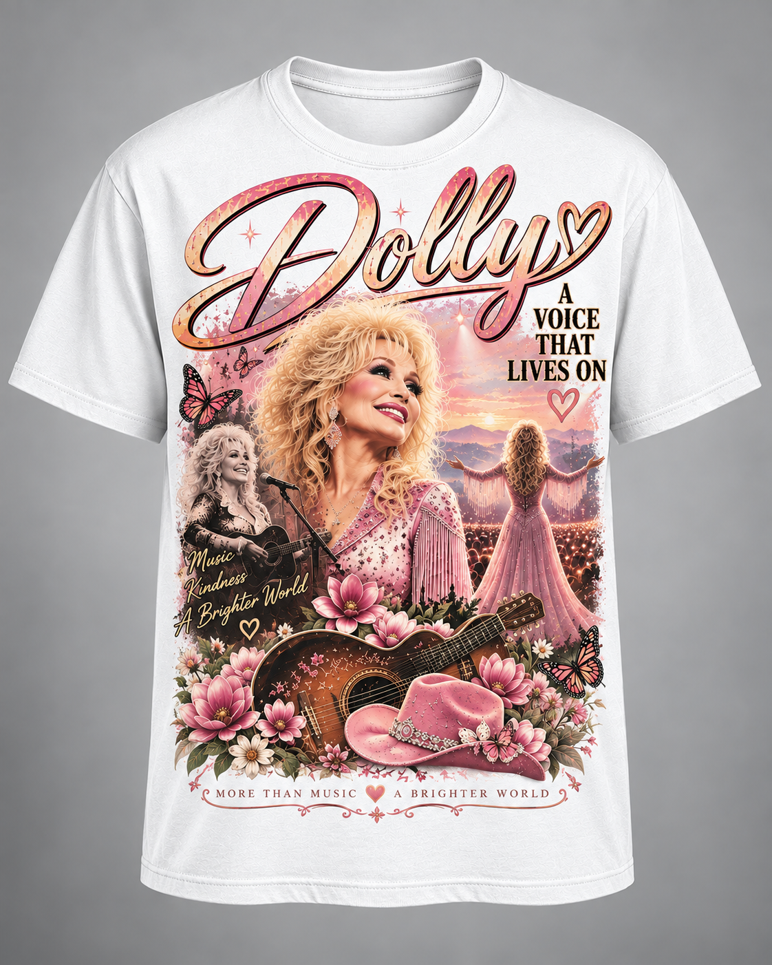 A Voice That Lives On – Dolly Tribute Country Music Tee